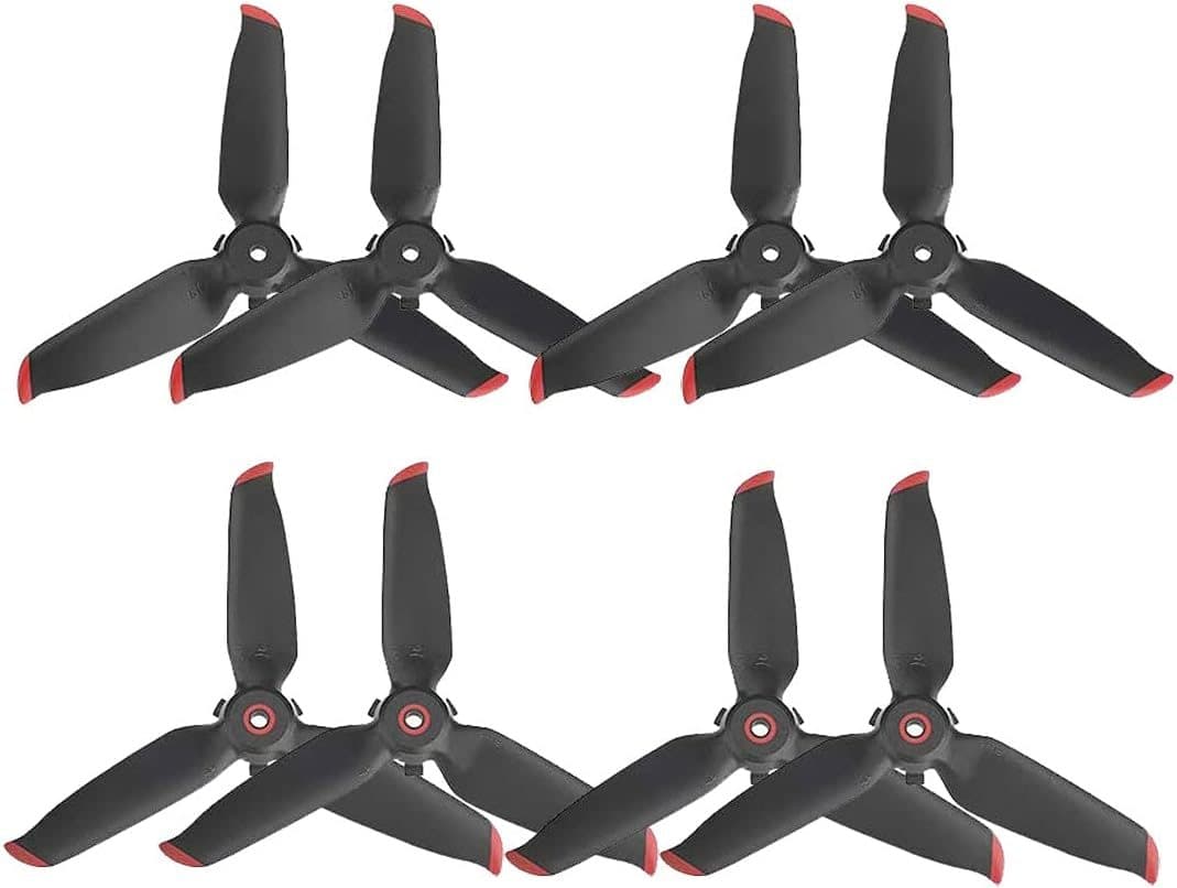 DJI FPV 5328S Propellers 8-Pack Black/Red OEM Quick-Release New
