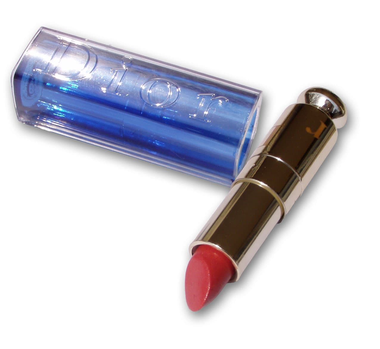 Dior Addict Lipstick Rose/Pink Shade Gently Used Blue Cap Gold Tube