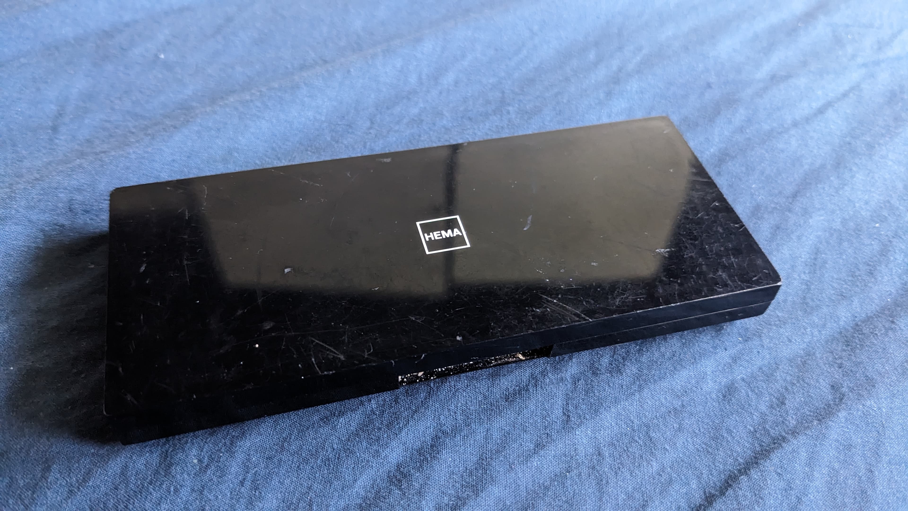 HEMA Black Makeup Palette Compact – Moderately Used